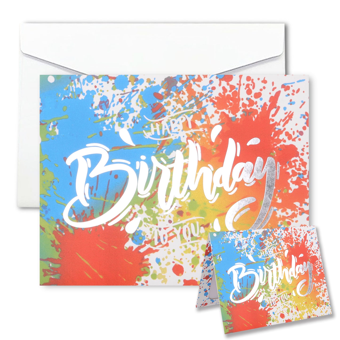 Full-color Plash-ink Birthday Animated Card