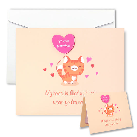 Cute Cat Valentine, Anniversary Animated Card