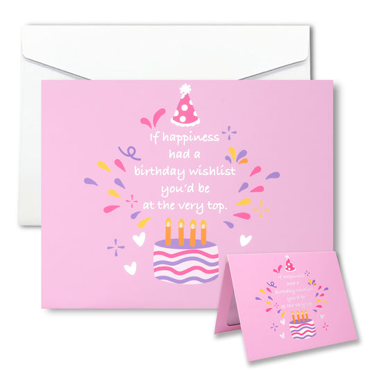 Pink Cake Birthday Animated Card