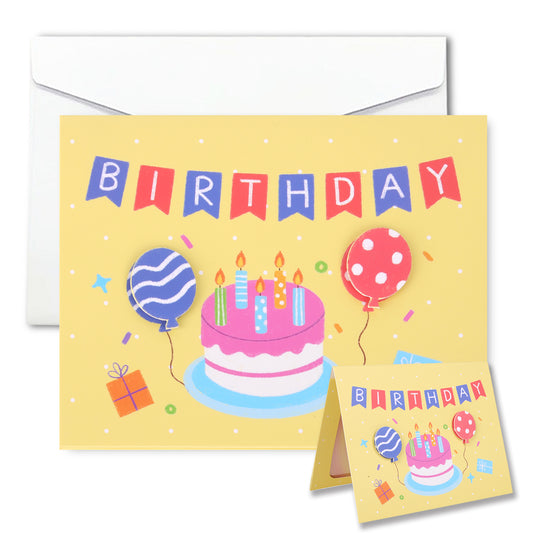 Cartoon Cake Birthday Animated Card