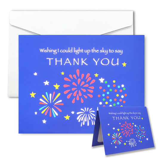 Firework Thank You Animated Card