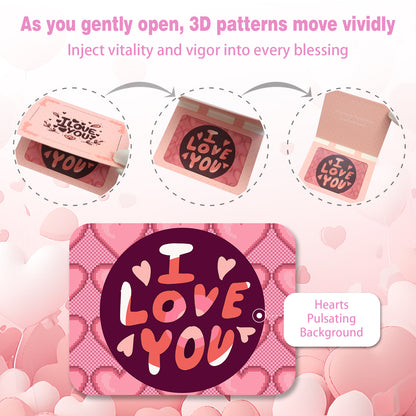 Pink Love Valentine, Anniversary Animated Card