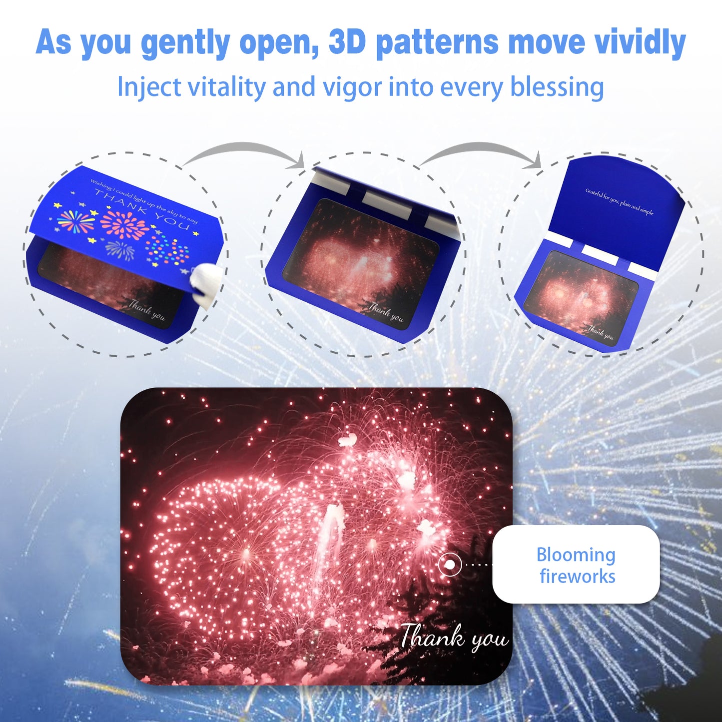 Firework Thank You Animated Card