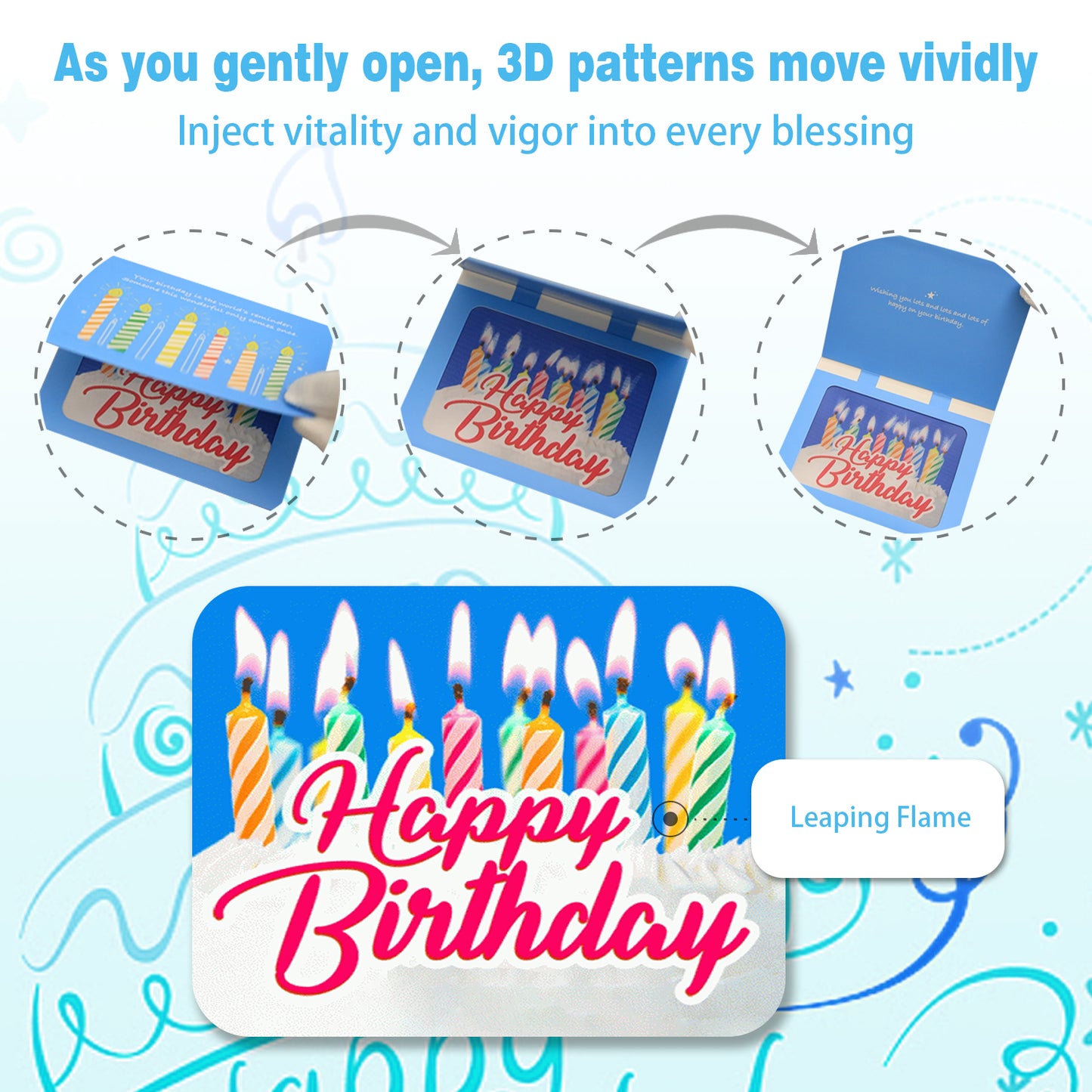 Colorful Candles Birthday Animated Card