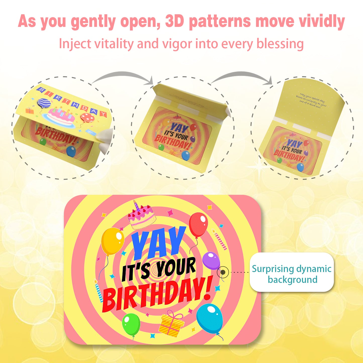 Cartoon Cake Birthday Animated Card