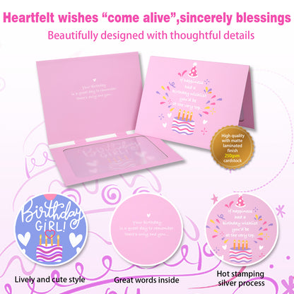 Pink Cake Birthday Animated Card