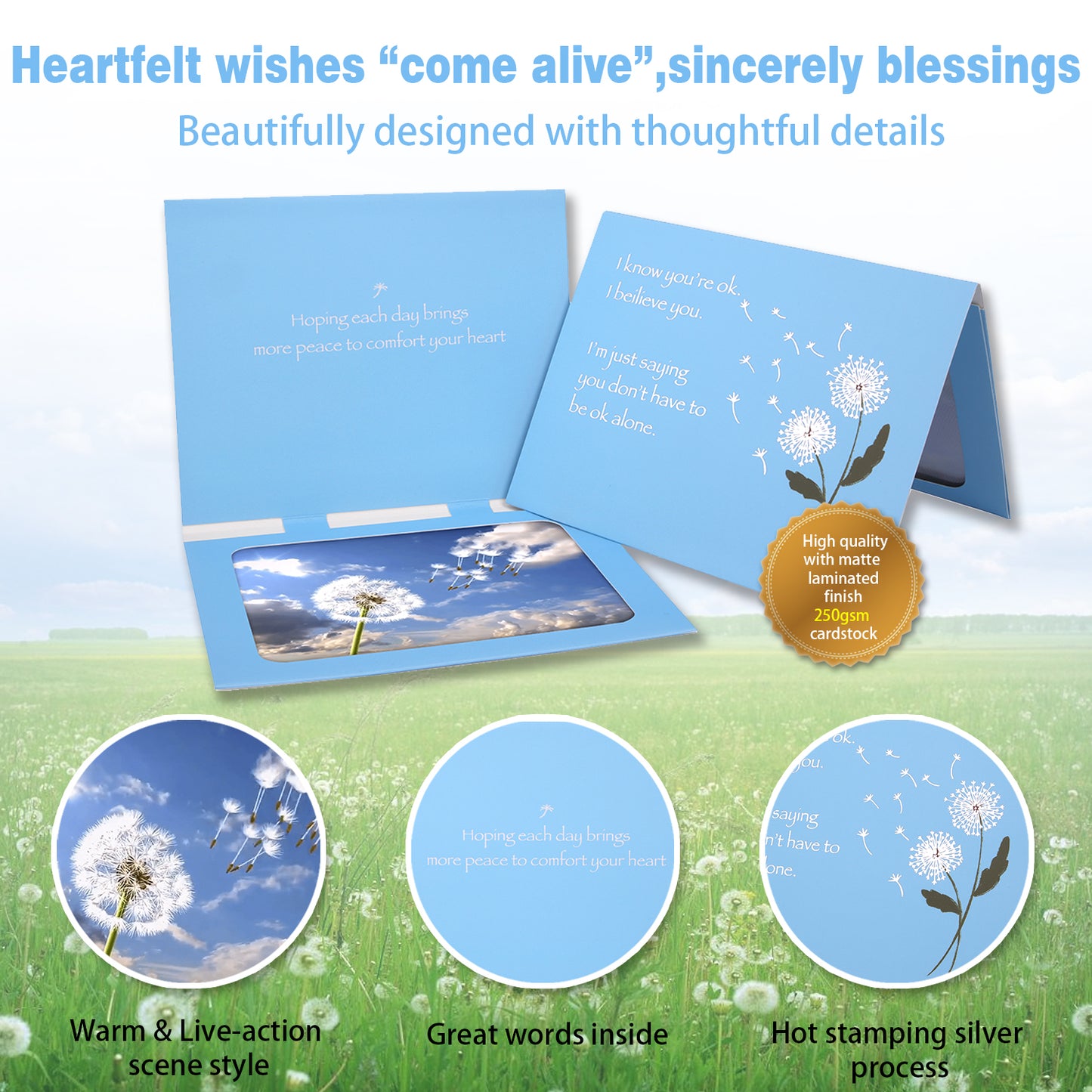 Dandelion Sympathy Animated Card
