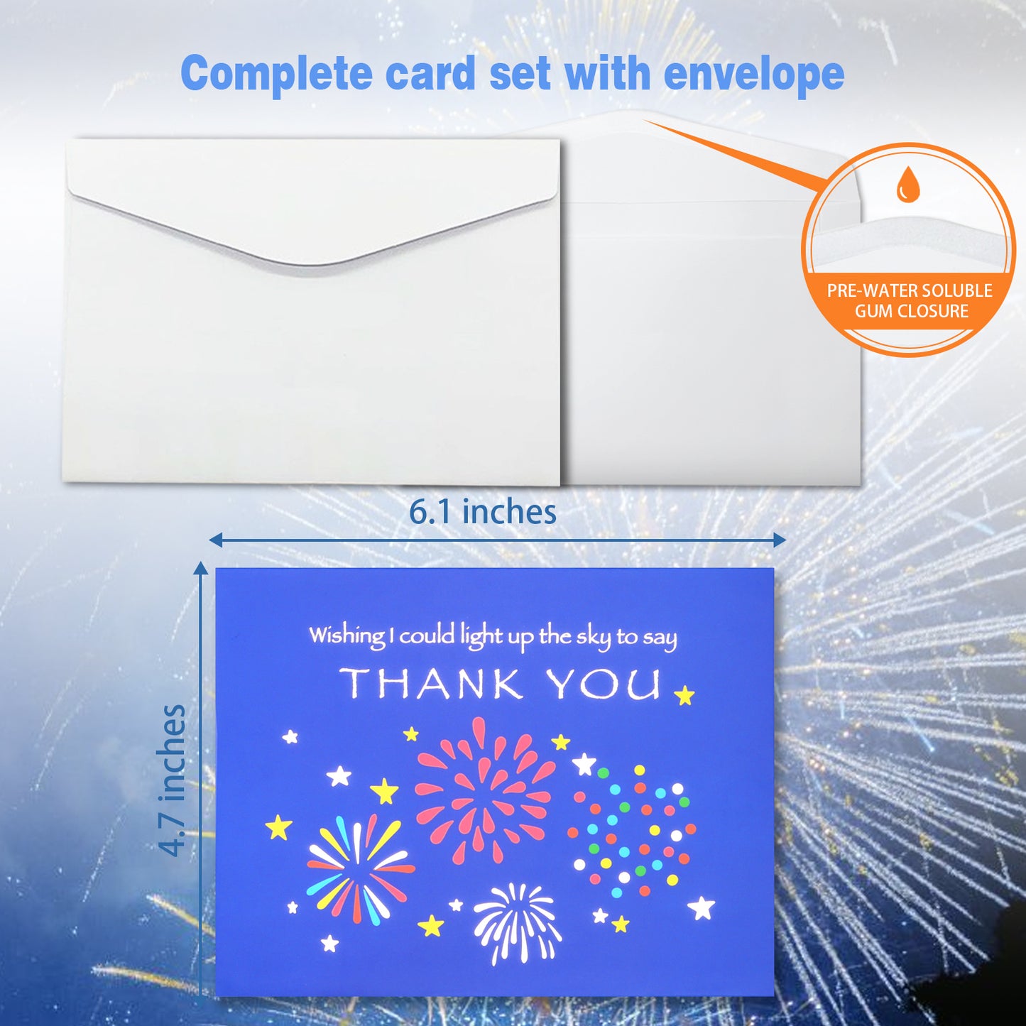 Firework Thank You Animated Card