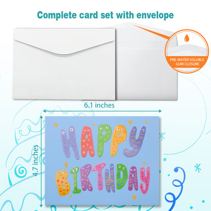 Cute Letters Birthday Animated Card
