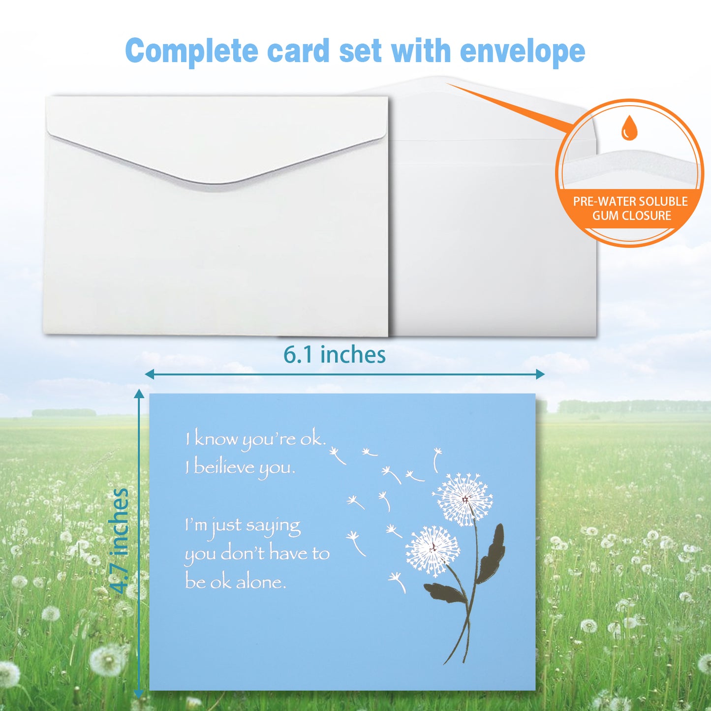 Dandelion Sympathy Animated Card