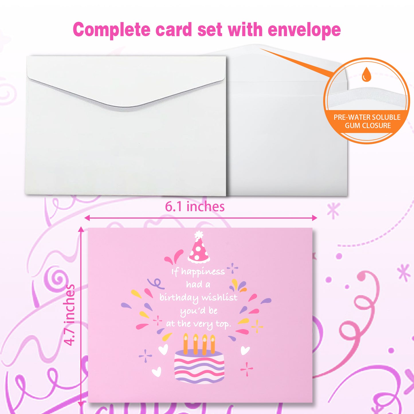 Pink Cake Birthday Animated Card