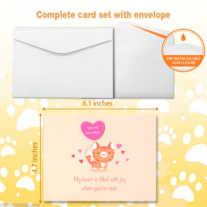 Cute Cat Valentine, Anniversary Animated Card