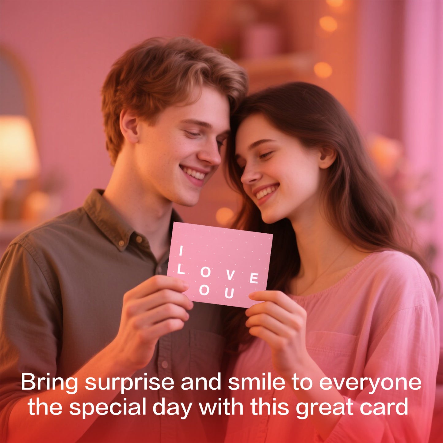 Pink Love Valentine, Anniversary Animated Card