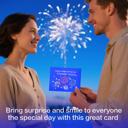 Firework Thank You Animated Card