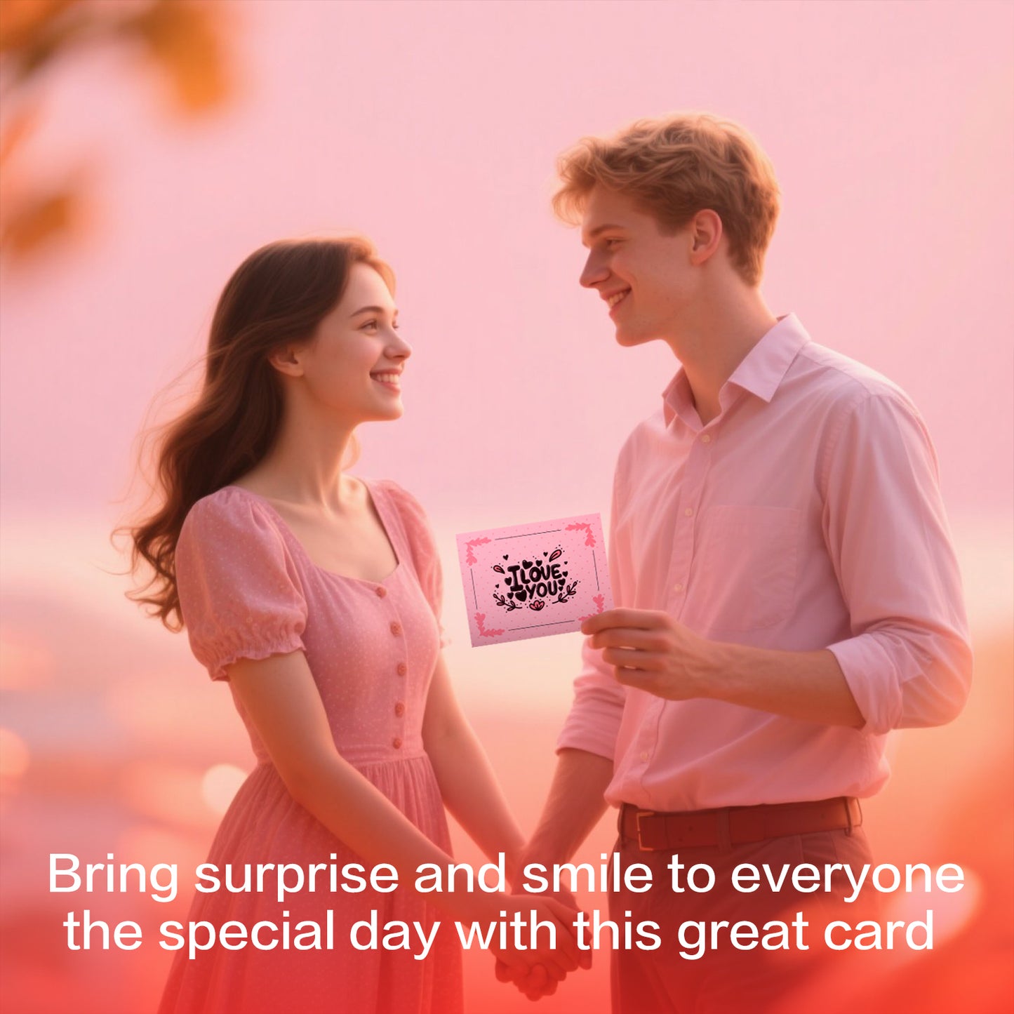 Pink Love Valentine, Anniversary Animated Card