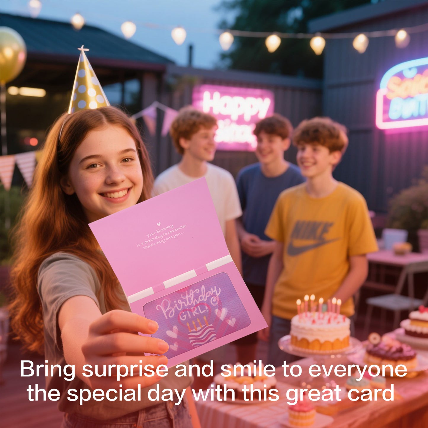 Pink Cake Birthday Animated Card