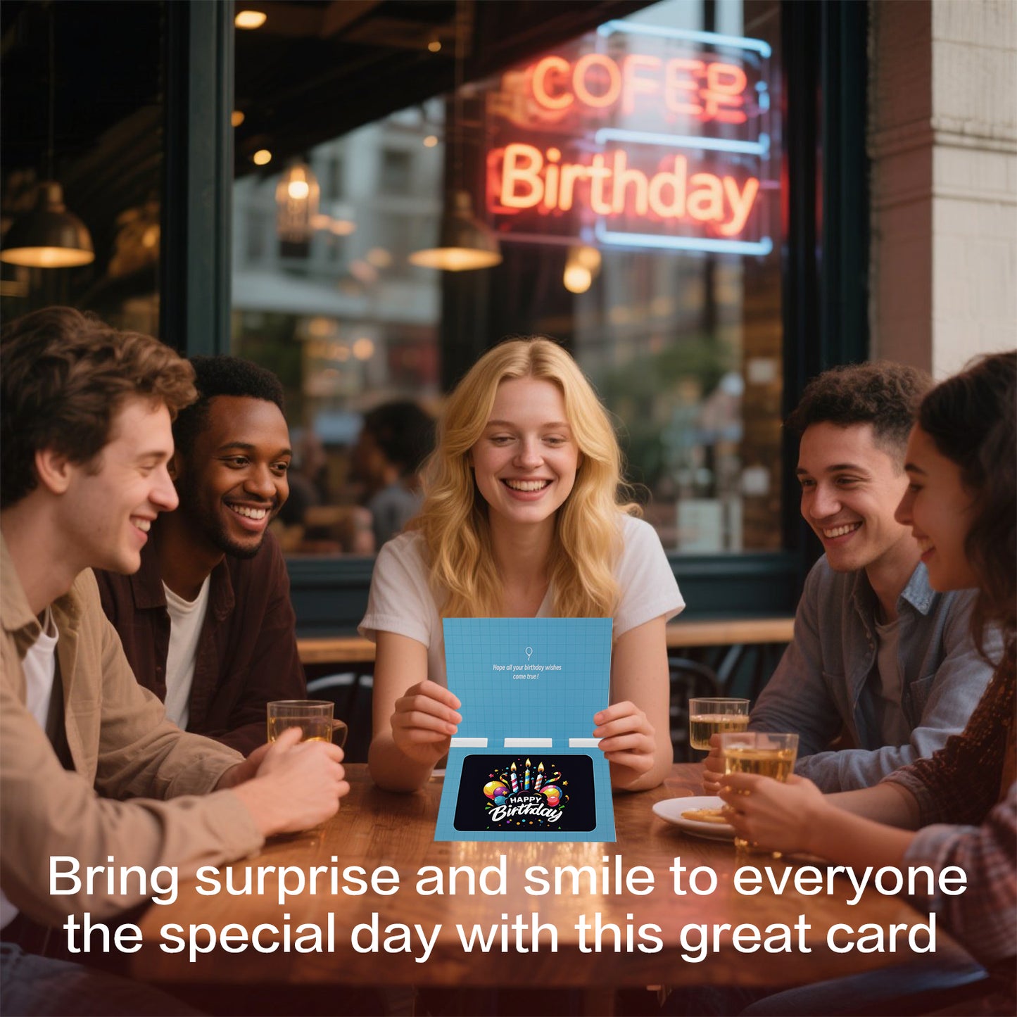 Flickering Candles Birthday Animated Card